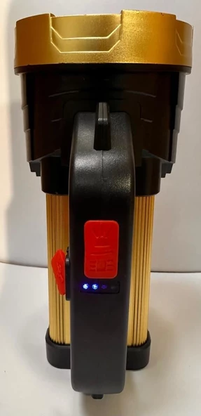 BOLSATSARJELFENER BOLSAT USB ŞARJLI ÇİFT FONKSİYON ŞARJLI 300METRE LEDLİ EL FENERİ - 3