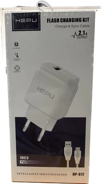 HEPU617TYPEC HEPU HP-617 2.1 AMPER ŞARJ SETİ TYPE-C