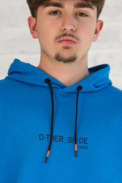 Kapşonlu Baskılı Regular Fit 2 İplik Erkek Sweatshirt - 4