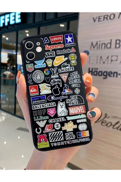 İphone 12 Pro Max Desenli Cam Kapak - 3