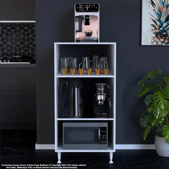 Modilayn SİLVA 59,6 x 119,2 x 56 cm Ankastre Fırın ve Mutfak Dolabı - 4