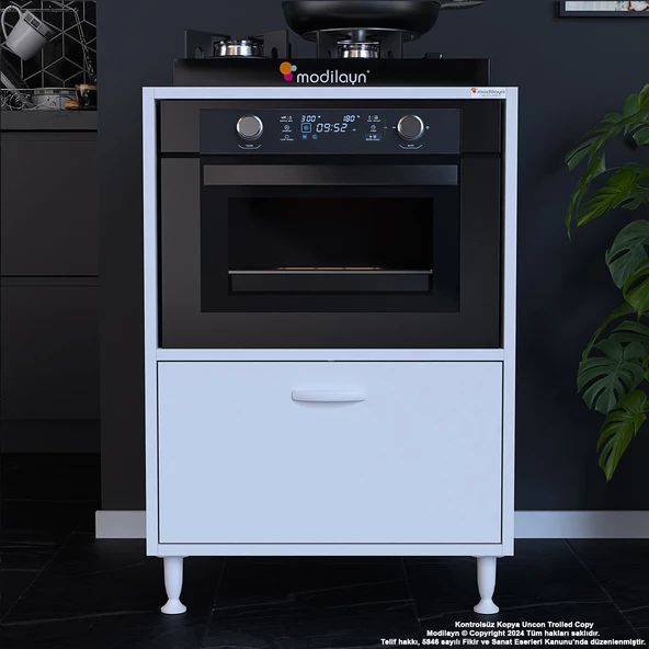 Modilayn LOYA 59,6 x 87,4 x 56 cm Set Üstü Ocak Ve Ankastre Fırın Dolabı - 2