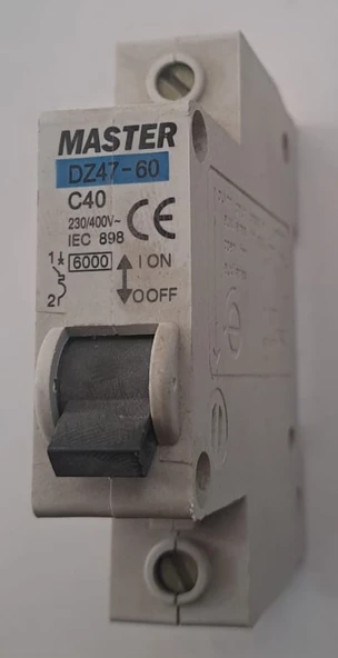 MASTER 40 AMPER C40 6000KA OTOMAT SİGORTA