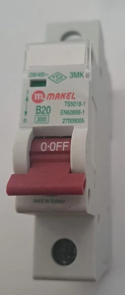 MAKEL 20 AMPER B20 OTOMAT SİGORTA