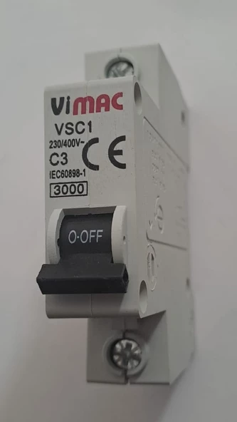 VİMAC 3 AMPER 3000KA C3 OTOMAT SİGORTA