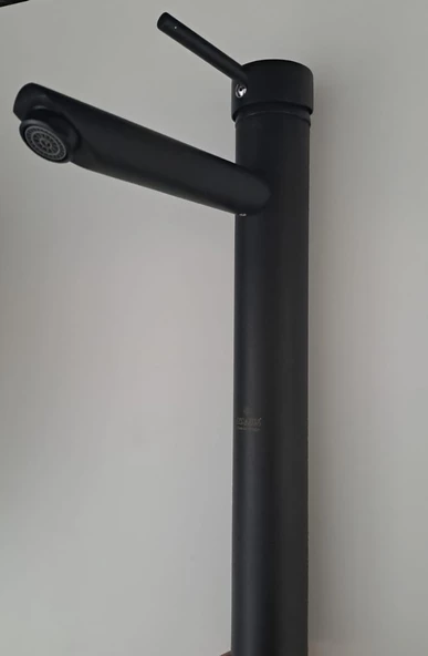 KERASUS PLATİNUM SERİSİ - ÇANAK LAVABO BATARYASI - 15 cm GAGALI - MAT SİYAH