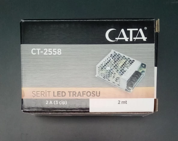 CATA ŞERİT LED TRAFOSU 2 A ( 3 ÇİP )  ( 2 mt İÇİN ) CT2558