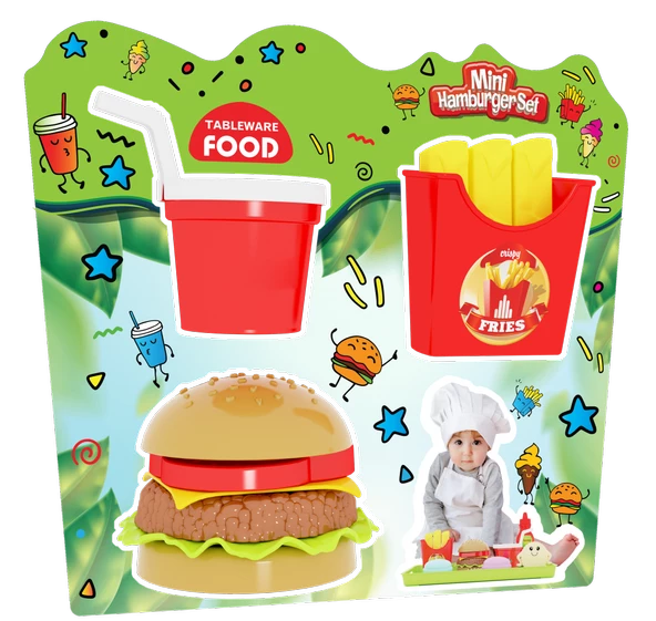 TABLEWARE FOOD MİNİ HAMBURGER SET 220