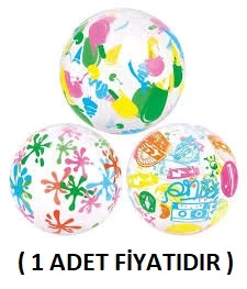 BESTWAY 51 CM BASKILI DENİZ & PLAJ TOPU 31036 ( 1 ADET FİYATIDIR )