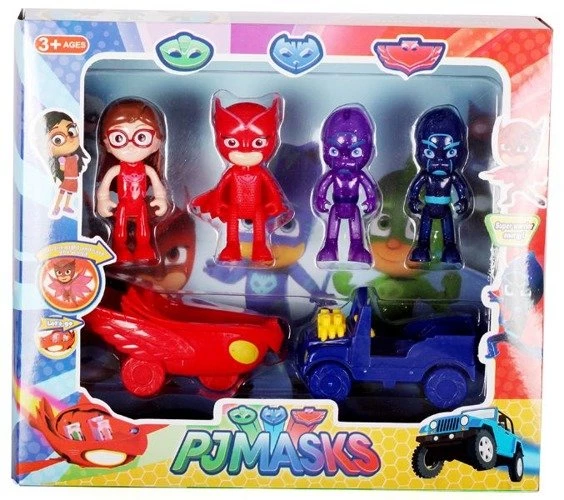 KUTULU 2 ARABA 4 KARAKTER PJMASKS FİGÜR 3569