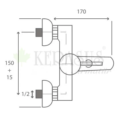 KERASUS RUBY SERİSİ - MİX BANYO BATARYASI ( R03 MOR ) 35Ø - 2