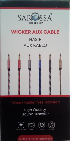 SAROSSA AUX KABLO S436 HASIR ( 1 ADET FİYATIDIR )