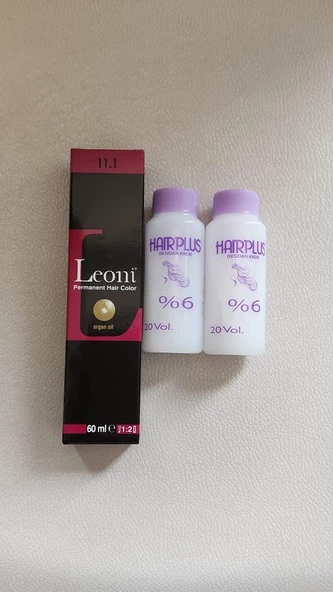 Saç Boyası 60ml Küllü Platin 11.1+2 adet Oksidan ürün görseli 1