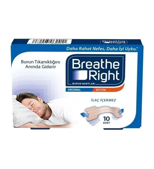 Breathe Right Burun Bandı Klasik Büyük Boy 10'lu