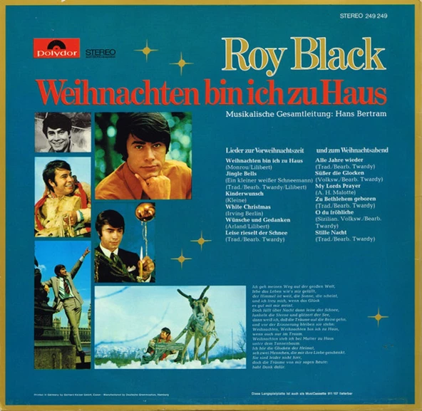 Roy Black – Weihnachten Bin Ich Zu Haus pop tarz plak alithestereo - 2