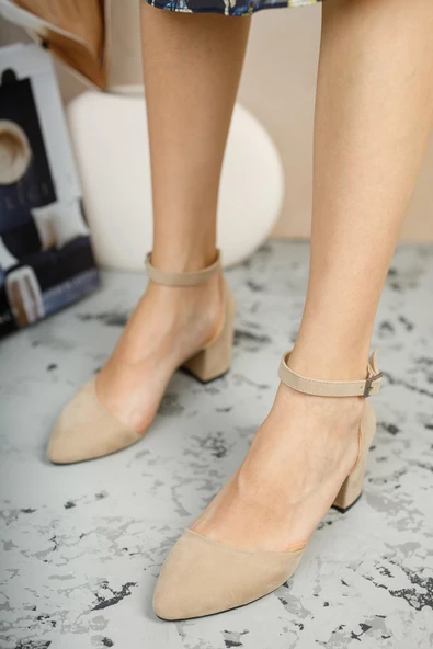 Muggo W708 Garantili Kadın Klasik Günlük Tarz Şık ve Rahat Topuklu Ayakkabı - 7