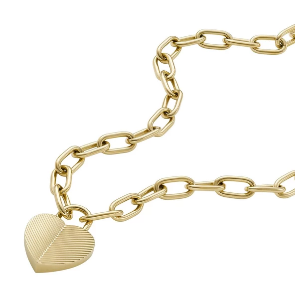 Fossıl JF04656-710 Kalpli Kadın Kolye - Resim 2