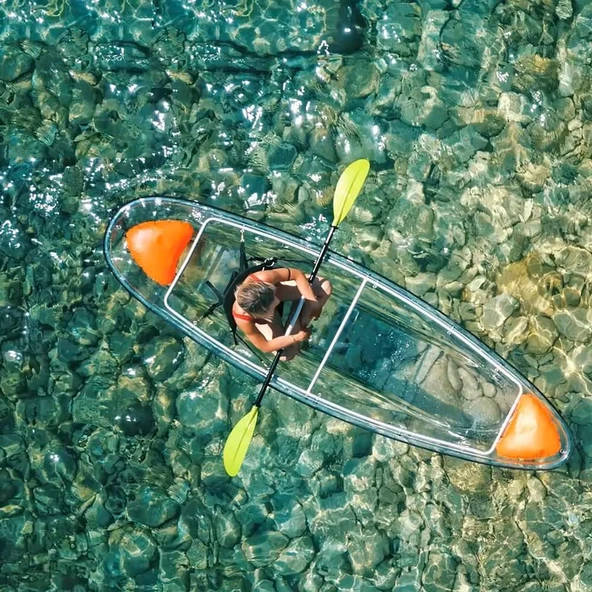Sea Horse Şeffaf Kano Tek Kişilik - 2
