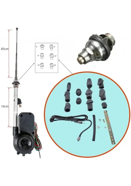 Otomatik Anten 5 Kademeli 12v Niken - 2