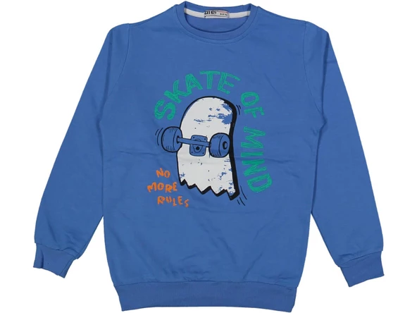 Erkek Çocuk Kay Kay Baskılı Sweatshirt BGL-ST03677 - 4
