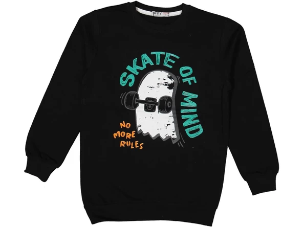 Erkek Çocuk Kay Kay Baskılı Sweatshirt BGL-ST03677