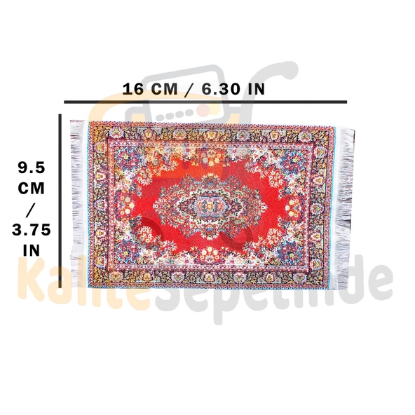 Minyatür Halı Dollhouse Dekorasyonu Mini Taban Halısı - 4