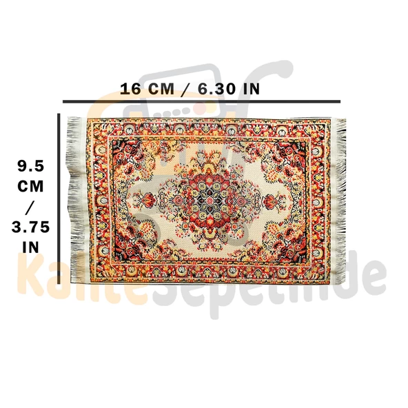 Minyatür Halı Dollhouse Dekorasyonu Mini Taban Halısı - 2