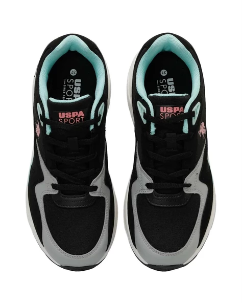 U.s. Polo Assn. Husky Wmn 4Fx Kadın Siyah-Pembe Sneaker Ayakkabı - 6