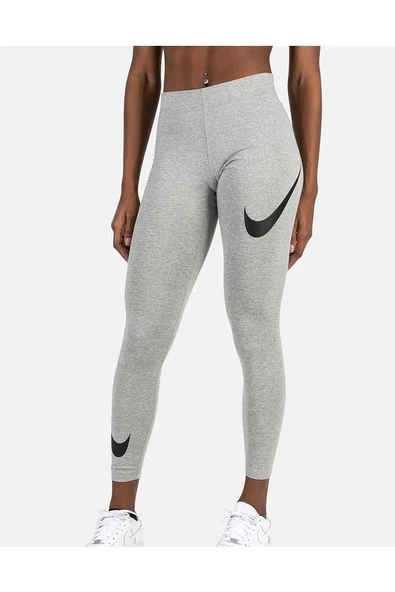Sportswear Swoosh Leg-a-see Kadın Gri Tayt Db3896-063 - 2