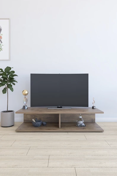 Sofya Tv Sehpası, Ceviz 140x33x50 cm