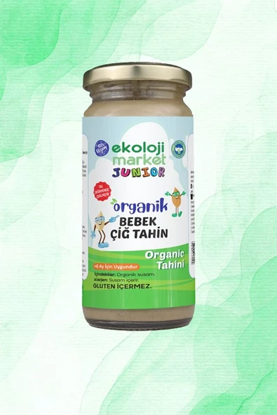 Organik Çiğ Tahin 230 gr + Organik Sebzeli Çiçek Şehriye 250 gr - 2