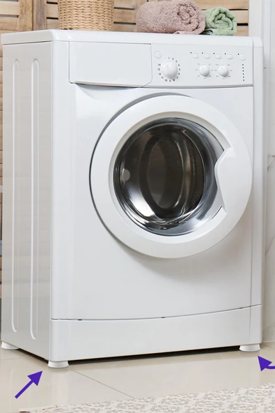 Nishev Makine Titreşim Önleyici Ayak Seti - Çamaşır Makinesi, Kurutma Makinesi - 3