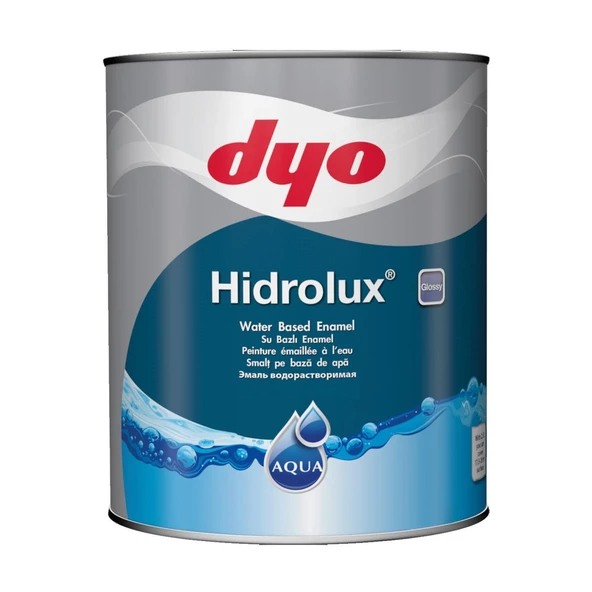 Dyo Hidrolux Su Bazlı Parlak Ahşap ve Metal Boya 0001 Beyaz 0.75 LT