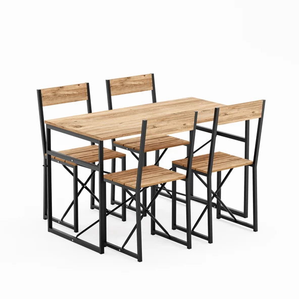 Eportatif Atlantik Mutfak Masası Yemek Masası Takımı 1004 - 4