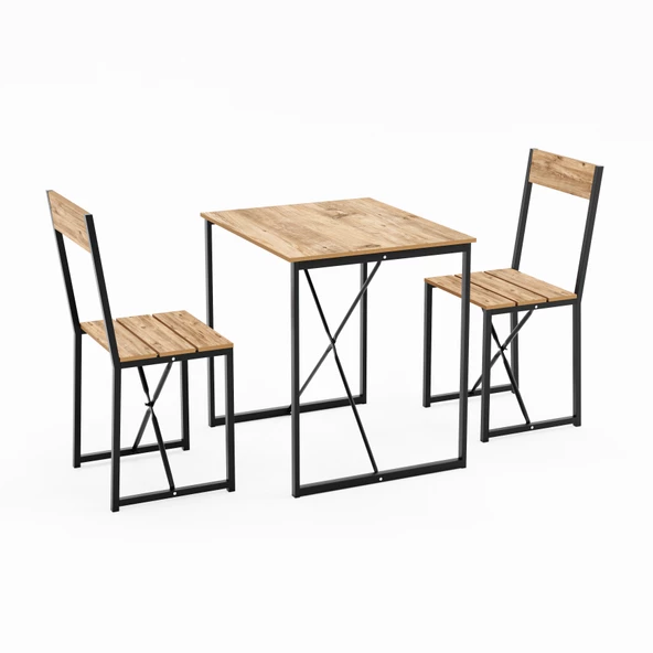 Eportatif Mutfak Masası 2 Kişilik Balkon Masa Takımı 1006 - 6