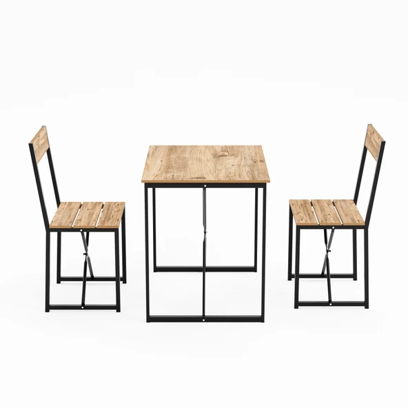 Eportatif Mutfak Masası 2 Kişilik Balkon Masa Takımı 1006 - 5