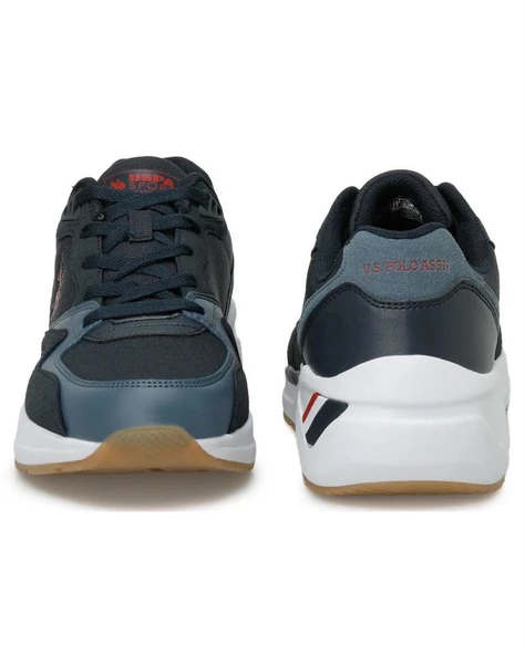 U.s. Polo Assn. Husky 4Fx Erkek Lacivert-Kırmızı-Mavi Sneaker Ayakkabı - 5