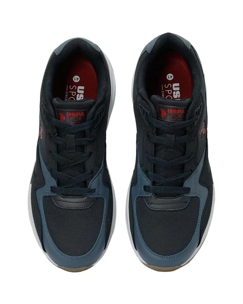U.s. Polo Assn. Husky 4Fx Erkek Lacivert-Kırmızı-Mavi Sneaker Ayakkabı - 6