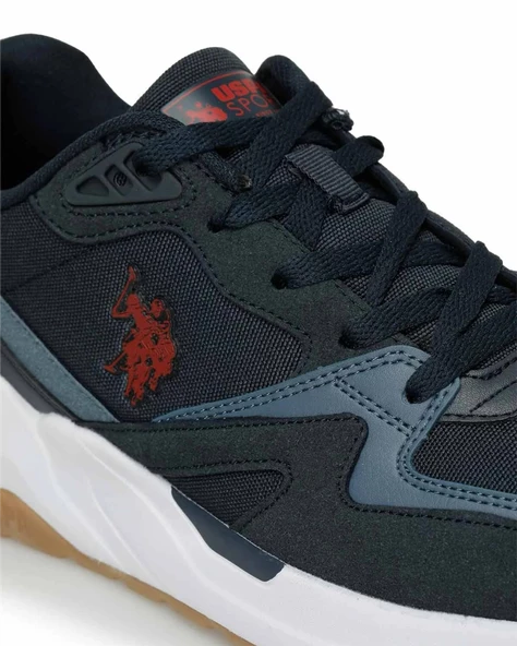 U.s. Polo Assn. Husky 4Fx Erkek Lacivert-Kırmızı-Mavi Sneaker Ayakkabı - 7