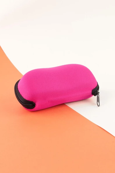 By Marine Fermuarlı Gözlük Kılıfı Pembe - 3