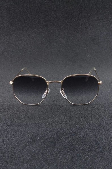 UNISEX SİYAH ALTIN UV400 GÜNEŞ GÖZLÜĞÜ SILVIO MONETTI - 3SM3548R004 - Resim 7