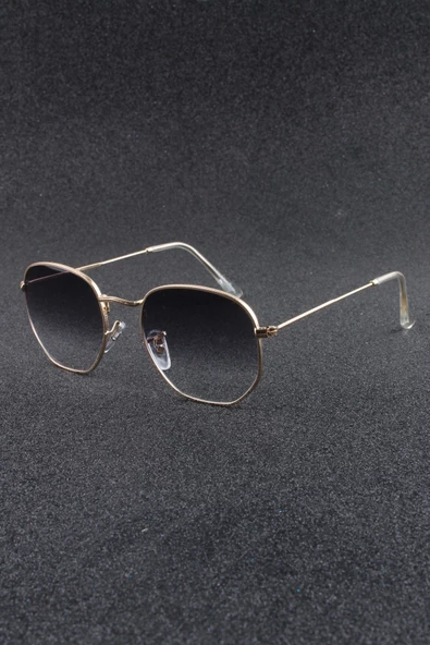 UNISEX SİYAH ALTIN UV400 GÜNEŞ GÖZLÜĞÜ SILVIO MONETTI - 3SM3548R004 - Resim 8