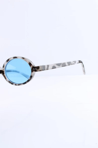 UNISEX LEOPAR MAVİ CAM UV400 GÜNEŞ GÖZLÜĞÜ SILVIO MONETTI - 3SM5928R007 - Resim 3
