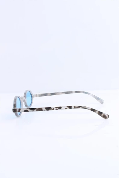 UNISEX LEOPAR MAVİ CAM UV400 GÜNEŞ GÖZLÜĞÜ SILVIO MONETTI - 3SM5928R007 - Resim 2