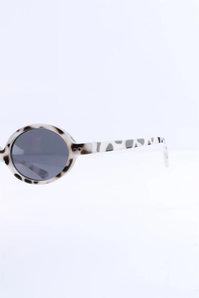 UNISEX BEYAZ LEOPAR UV400 GÜNEŞ GÖZLÜĞÜ SILVIO MONETTI - 3SM5928R006 - Resim 2