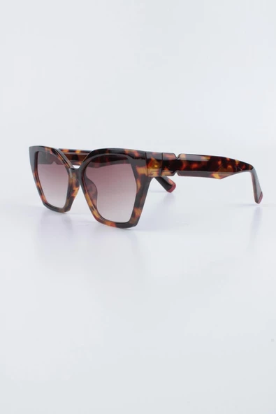 La Viva Kadın Leopar UV 400 Korumalı Kadın Güneş Gözlüğü 23LV2177R02 - Resim 2