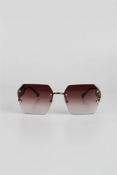 Max Polo Kahverengi Degrade UV400 Filtre Kadın Güneş Gözlüğü G24MP1475R03 - Resim 2