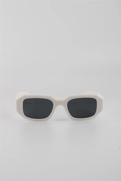 By Marine Beyaz UV400 Filtre Unisex Güneş Gözlüğü G24FT1038R01 - Resim 2