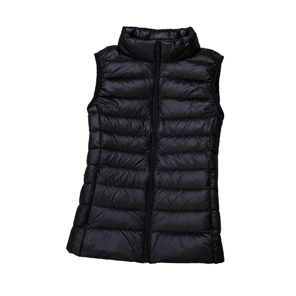 Bayan Ceket Slim Fit Fermuar Kapatma Kış Yelek 001 - 2