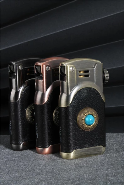 Silvio Monetti  Siyah Renk Özel Tasarım Renkli Taşlı Benzinli Çakmak  24CSM896TR01 - Resim 6